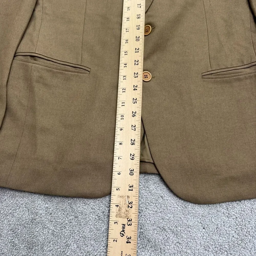 Vintage 90s United Colors Of Benetton Suit Blazer Jacket Mens 32 Brown Ventless